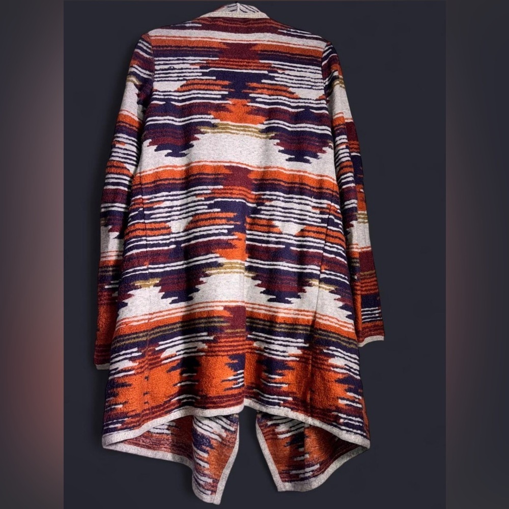 Lucky Brand Orange and Purple Patterned Cardigan - Picture 5 of 5